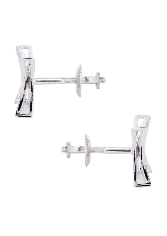 Diamond Earrings For Men | 0.22 Carats 14K White Gold