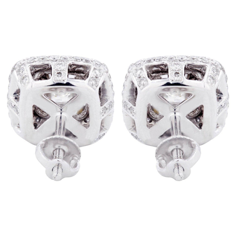Princess Diamond Stud Earrings | 1.61 Carats