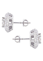 Princess Diamond Stud Earrings | 1.61 Carats