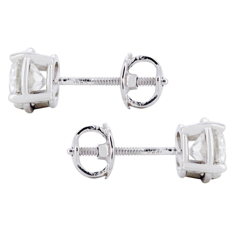 Round Diamond Stud Earrings | 1 Carat