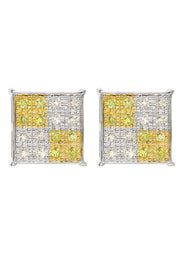 Diamond Earrings For Men | 0.62 Carats 14K White Gold