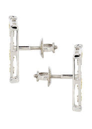 Diamond Earrings For Men | 0.62 Carats 14K White Gold