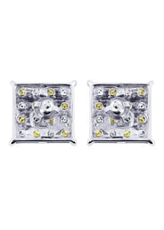 Diamond Earrings For Men | 0.61 Carats 14K White Gold