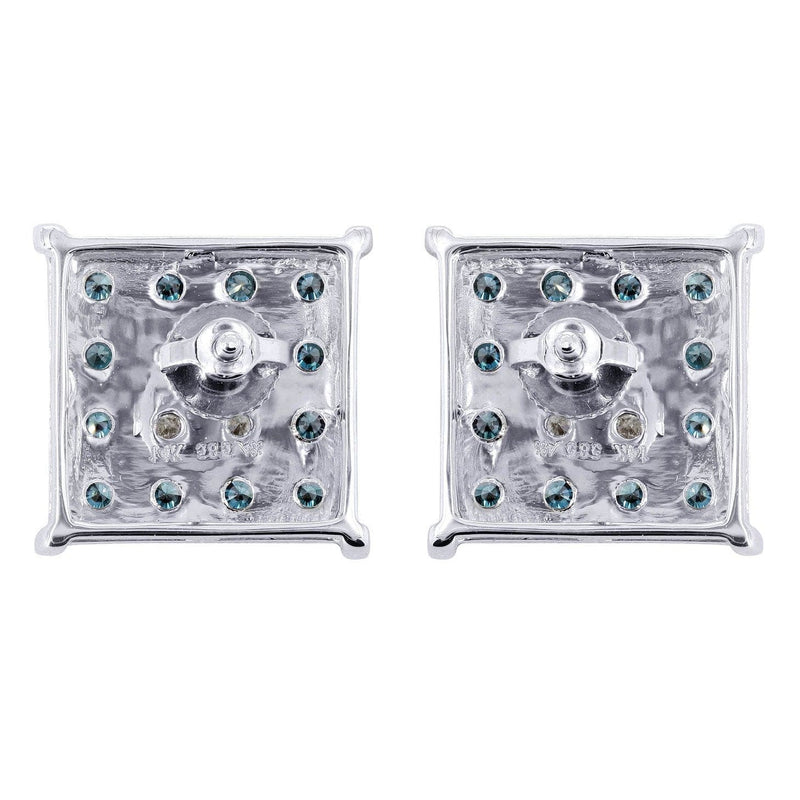 Diamond Earrings For Men | 0.61 Carats 14K White Gold