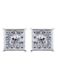 Diamond Earrings For Men | 0.61 Carats 14K White Gold