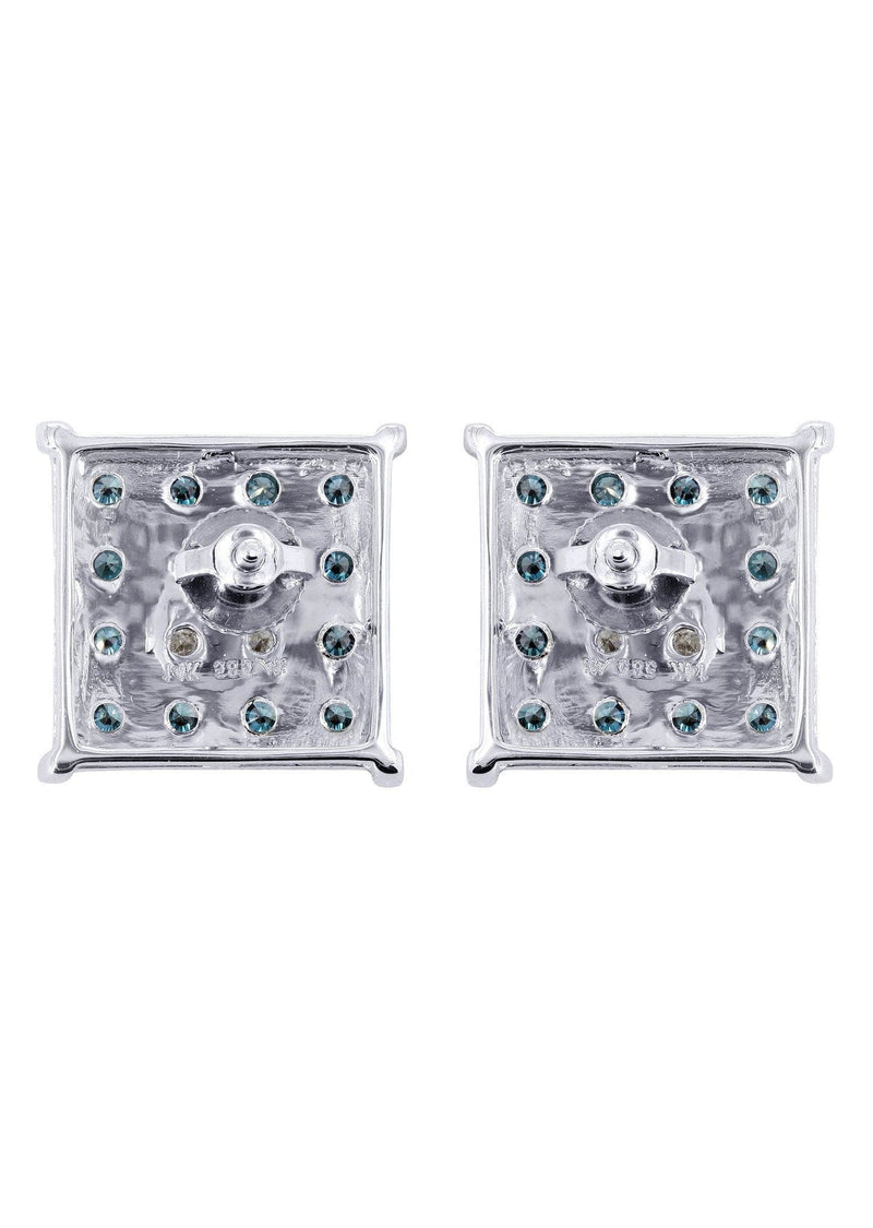 Diamond Earrings For Men | 0.61 Carats 14K White Gold