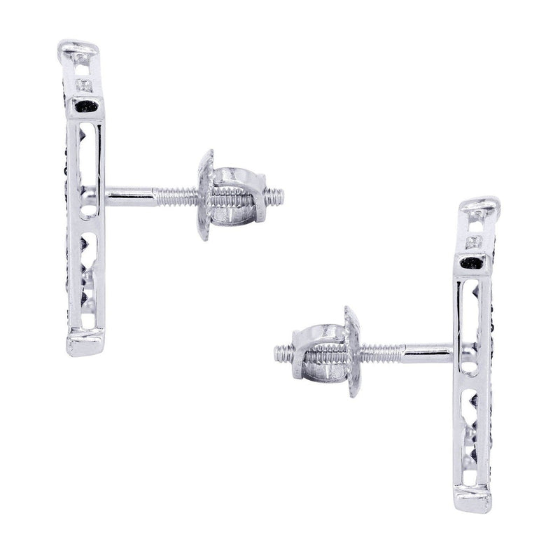 Diamond Earrings For Men | 0.61 Carats 14K White Gold