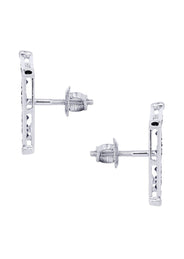 Diamond Earrings For Men | 0.61 Carats 14K White Gold