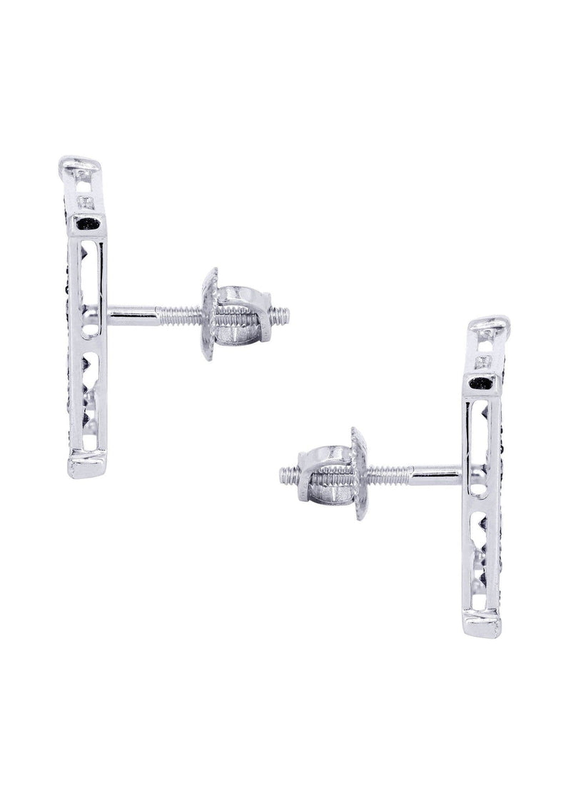 Diamond Earrings For Men | 0.61 Carats 14K White Gold