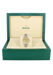 Womens Diamond Gold Rolex Watch | 26Mm | Gold Dial | Jubilee Band