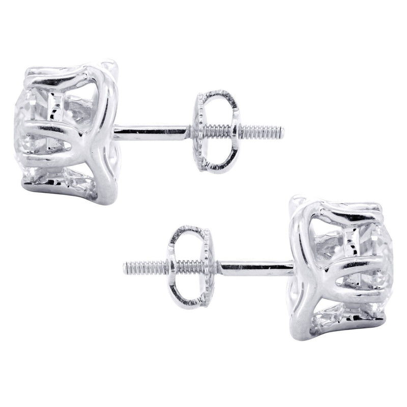 Round Diamond Stud Earrings | 1.35 Carats