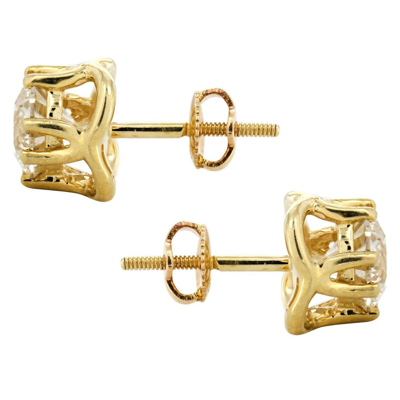 Round Diamond Stud Earrings | 1.75 Carats