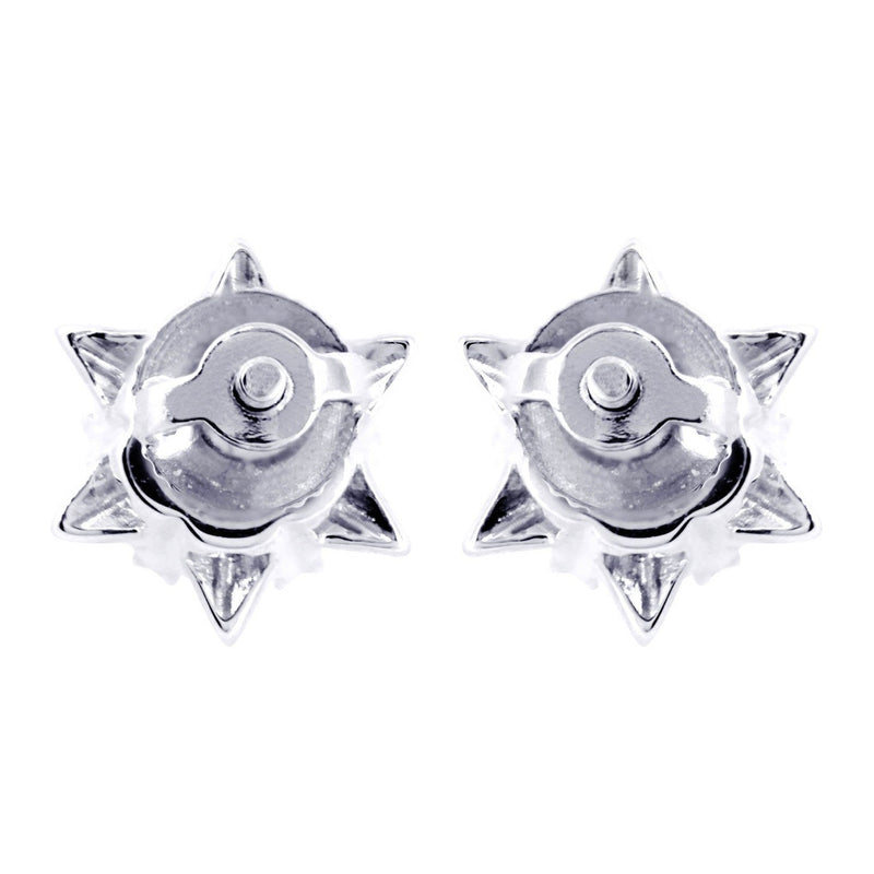 Stud Diamond Earrings For Men | 14K White Gold | 0.44 Carats