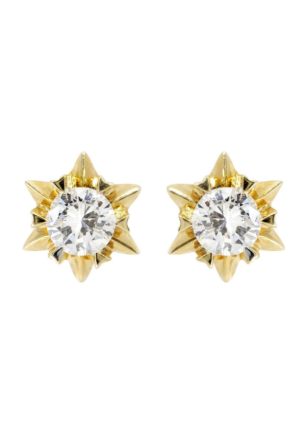 Stud Diamond Earrings For Men | 14K Yellow Gold | 0.59 Carats