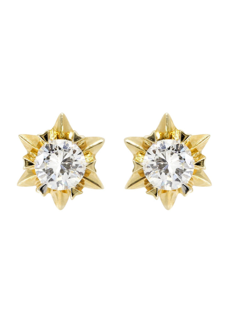 Stud Diamond Earrings For Men | 14K Yellow Gold | 0.59 Carats