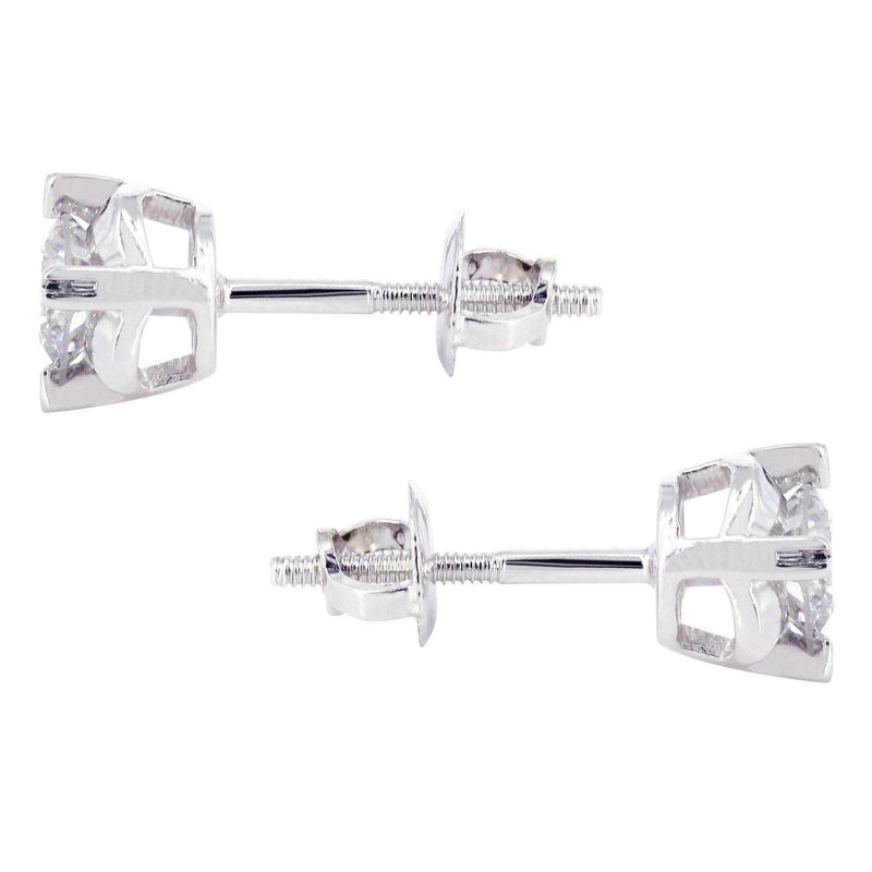 Diamond Stud Earrings For Men | 14K White Gold | 0.56 Carats