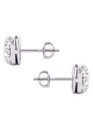 Diamond Stud Earrings For Men | 14K White Gold | 0.61 Carats
