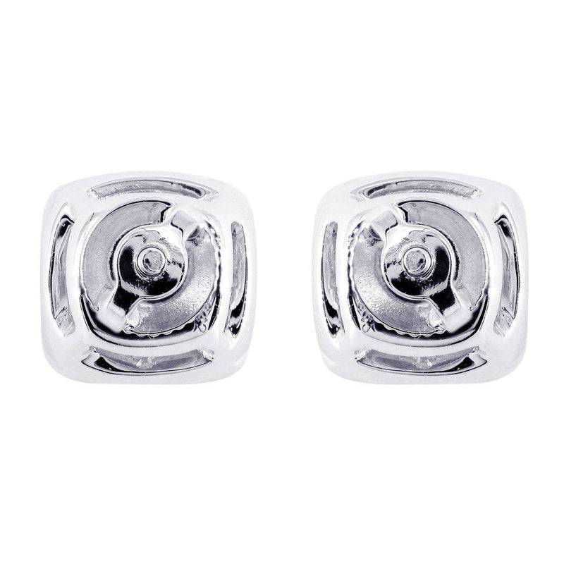 Diamond Stud Earrings For Men | 14K White Gold | 0.62 Carats