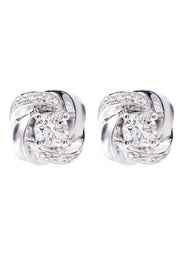 Diamond Stud Earrings For Men | 14K White Gold | 0.73 Carats