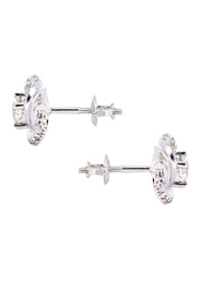 Diamond Stud Earrings For Men | 14K White Gold | 0.73 Carats
