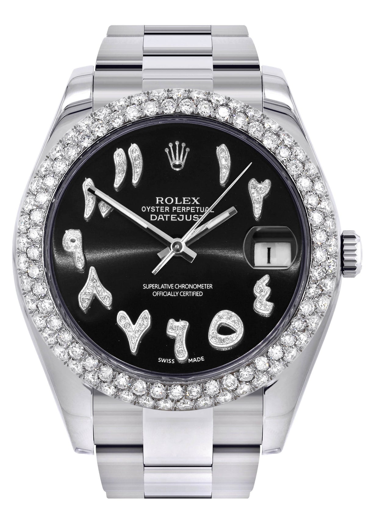 Rolex Datejust II Watch | 41 MM | Black Arabic Dial | Two Row | Oyster Band