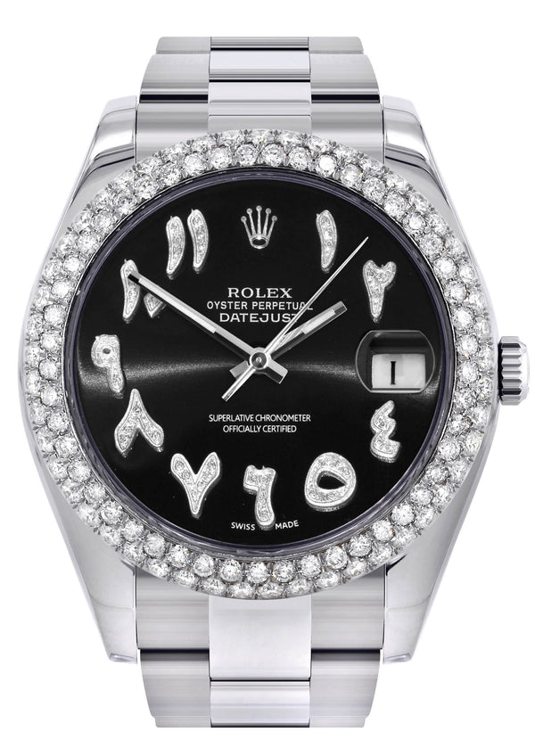 Rolex Datejust II Watch | 41 MM | Black Arabic Dial | Two Row | Oyster Band