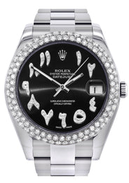 Womens Rolex Datejust II Watch | 41 MM | Black Arabic Dial | Two Row | Oyster Band
