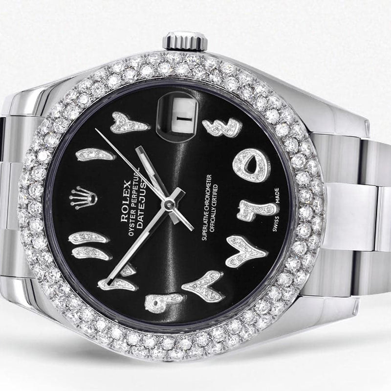 Rolex Datejust II Watch | 41 MM | Black Arabic Dial | Two Row | Oyster Band