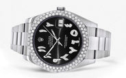 Rolex Datejust II Watch | 41 MM | Black Arabic Dial | Two Row | Oyster Band