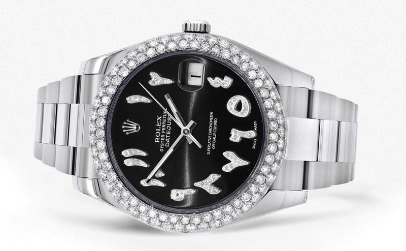 Rolex Datejust II Watch | 41 MM | Black Arabic Dial | Two Row | Oyster Band