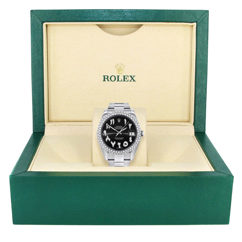 Rolex Datejust II Watch | 41 MM | Black Arabic Dial | Two Row | Oyster Band