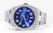 Rolex Datejust II Watch | 41 MM | Blue Arabic Dial | Two Row | Oyster Band