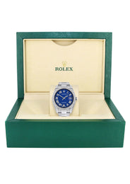 Rolex Datejust II Watch | 41 MM | Blue Texture Dial | Two Row | Oyster Band
