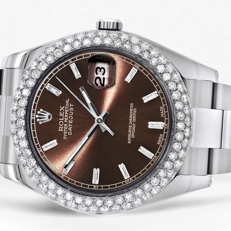 Rolex Datejust II Watch | 41 MM | Brown Dial | Two Row | Oyster Band