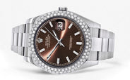 Rolex Datejust II Watch | 41 MM | Brown Dial | Two Row | Oyster Band