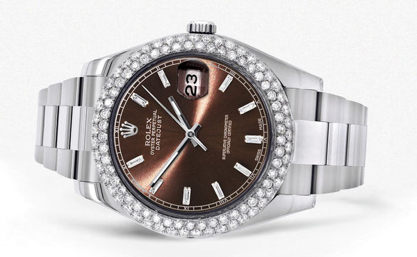 Rolex Datejust II Watch | 41 MM | Brown Dial | Two Row | Oyster Band