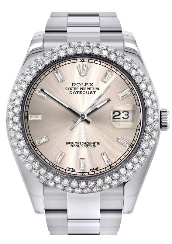 Rolex Datejust II Watch | 41 MM | Crème Dial | Two Row | Oyster Band
