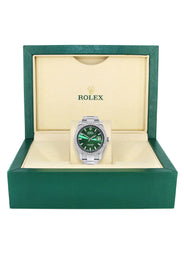 Womens Rolex Datejust II Watch | 41 MM | Green Dial | Two Row | Oyster Band