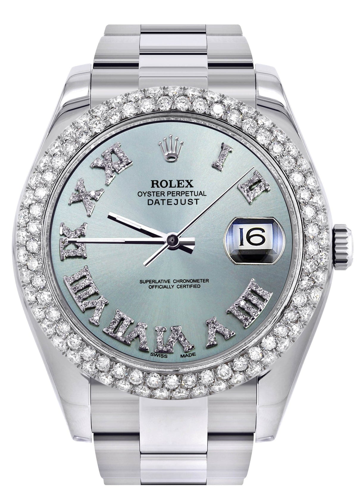 Rolex Datejust II Watch | 41 MM | Turquoise Roman Numeral Dial | Two Row | Oyster Band