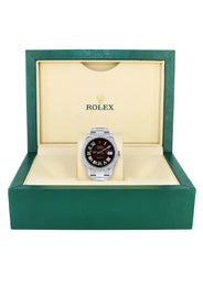Womens Rolex Datejust II Watch | 41 MM | Brown Black Roman Numeral Dial | Two Row | Oyster Band