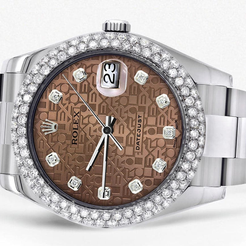 Rolex Datejust II Watch | 41 MM | Brown Texture Dial | Two Row | Oyster Band