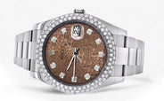Rolex Datejust II Watch | 41 MM | Brown Texture Dial | Two Row | Oyster Band