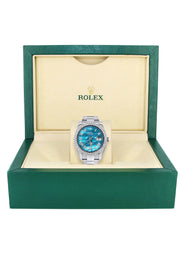 Rolex Datejust II Watch | 41 MM | Aquamarine Mother of Pearl Dial | Two Row | Oyster Band