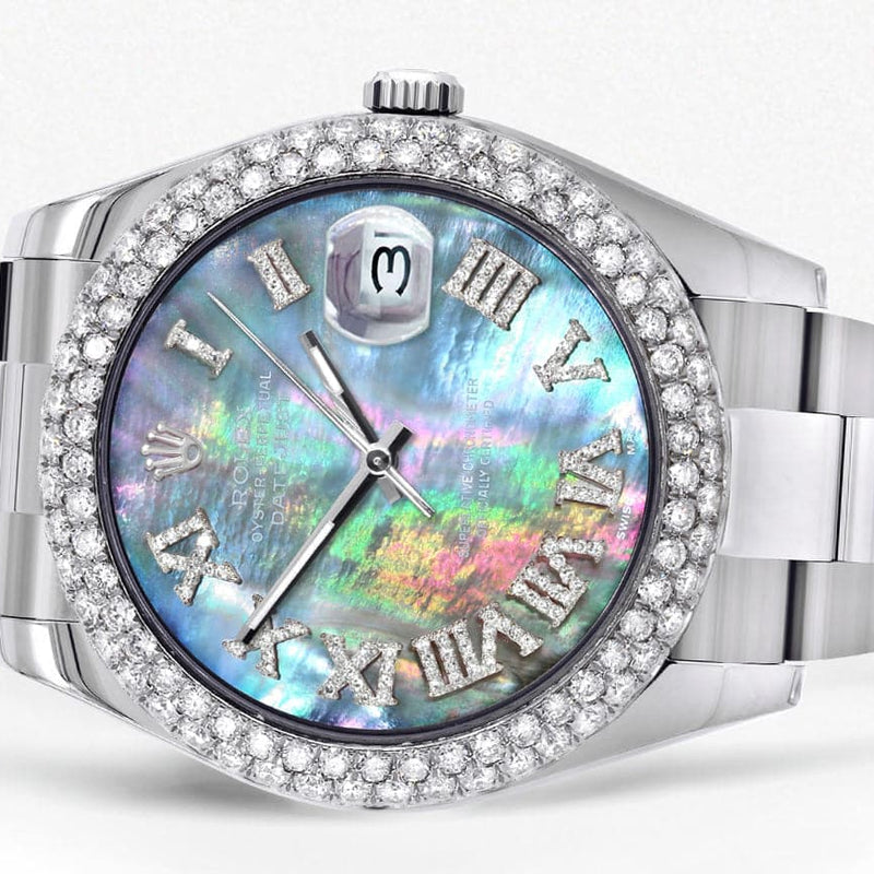 Rolex Datejust II Watch | 41 MM | Dark Mother of Pearl Dial | Two Row | Oyster Band