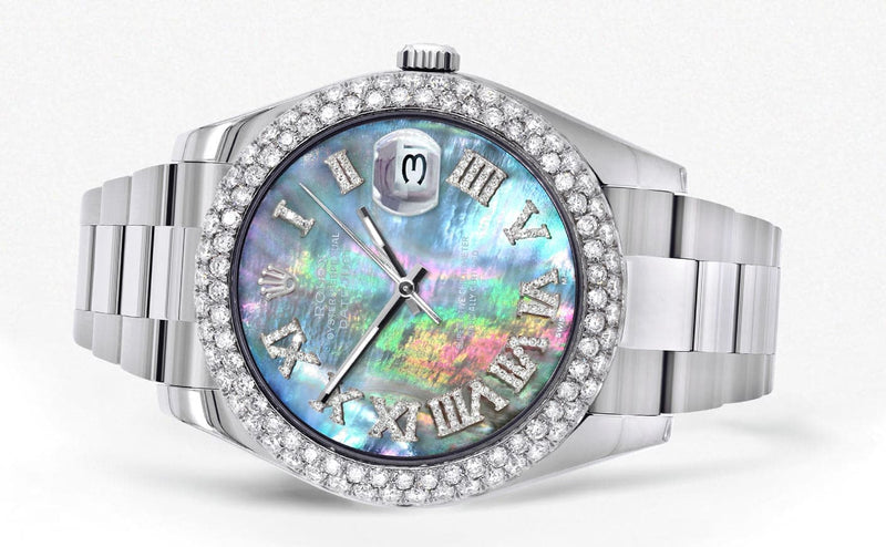 Rolex Datejust II Watch | 41 MM | Dark Mother of Pearl Dial | Two Row | Oyster Band