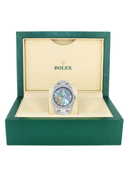 Womens Rolex Datejust II Watch | 41 MM | Dark Mother of Pearl Dial | Two Row | Oyster Band