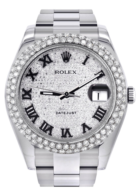 Womens Rolex Datejust II Watch | 41 MM | Diamond Roman Numeral Dial | Two Row | Oyster Band