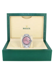 Rolex Datejust II Watch | 41 MM | Pink Roman Numeral Dial | Two Row | Oyster Band