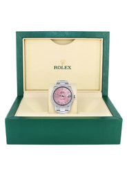 Womens Rolex Datejust II Watch | 41 MM | Pink Roman Numeral Dial | Two Row | Oyster Band