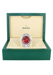 Rolex Datejust II Watch | 41 MM | Red Roman Numeral Dial | Two Row | Oyster Band